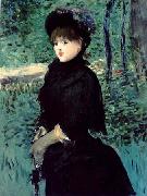Edouard Manet La Promenade Madame Gamby oil painting on canvas